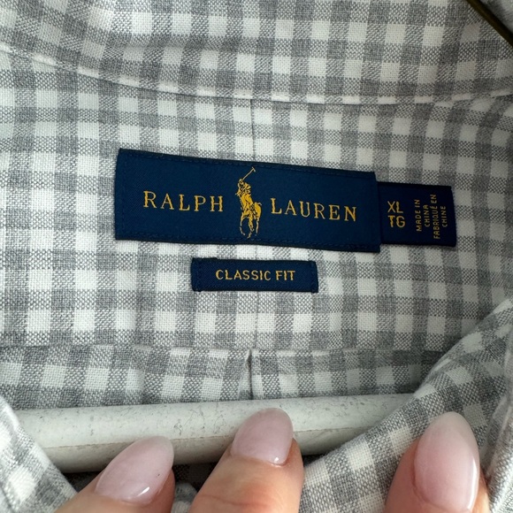 Ralph Lauren Men's Checkered Shirts - Green, Blue, White, Grey - Picture 5 of 5